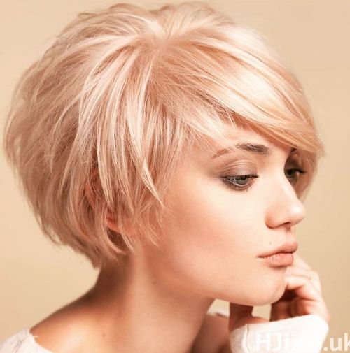 Short Tousled Blonde Bob