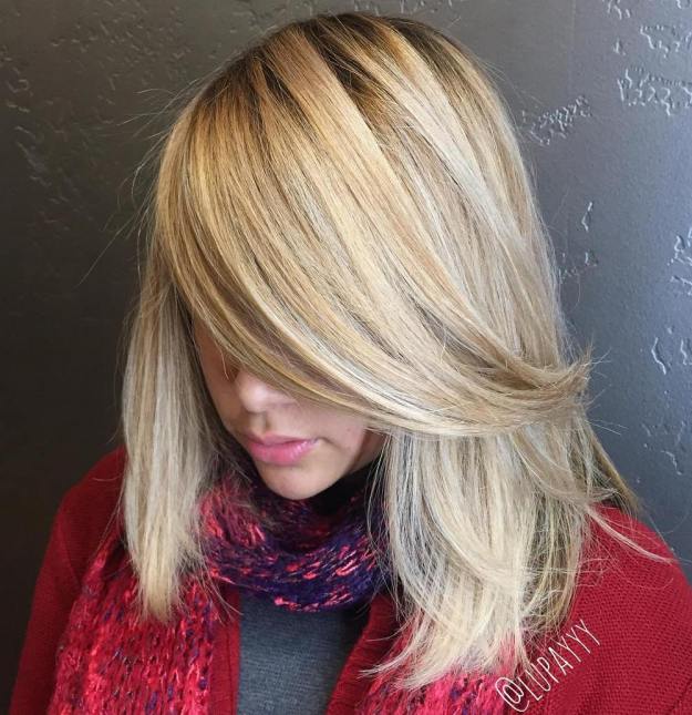 Shoulder Length Blonde Bob