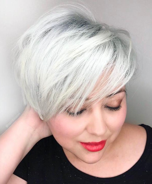 Silver Pixie With A Feathered Fringe