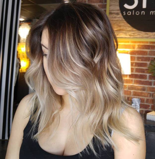 Soft Brown Ombre With Highlights