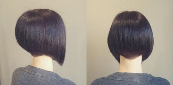 Stacked bob haircut