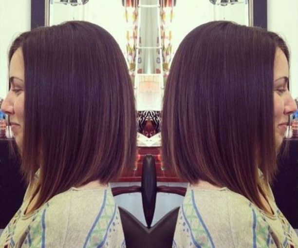 Straight A-Line Bob Haircut for Shoulder Length Hair