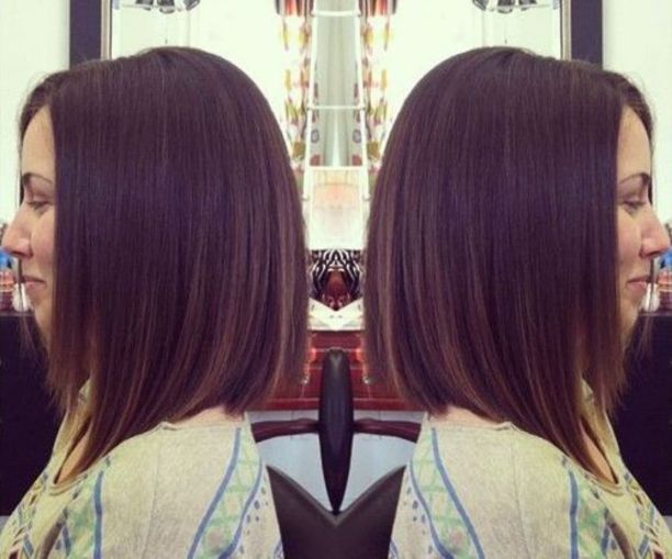 Straight A-Line Bob Haircut for Shoulder Length Hair