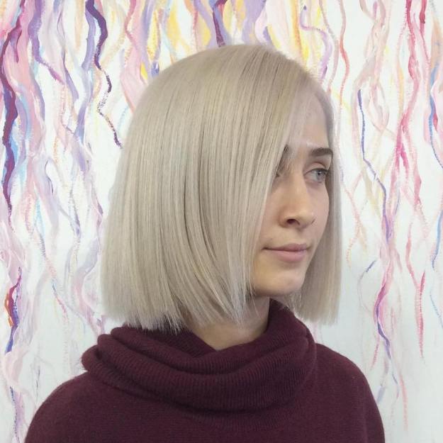 Straight Cut Blonde Bob