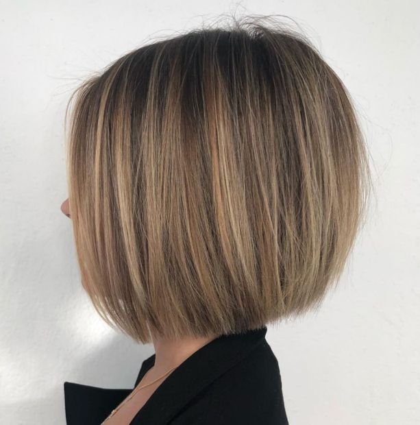 Straight Medium Length Bob