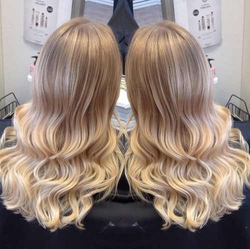 subtle blonde ombre