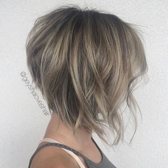 Tapered Inverted Bob Haircut