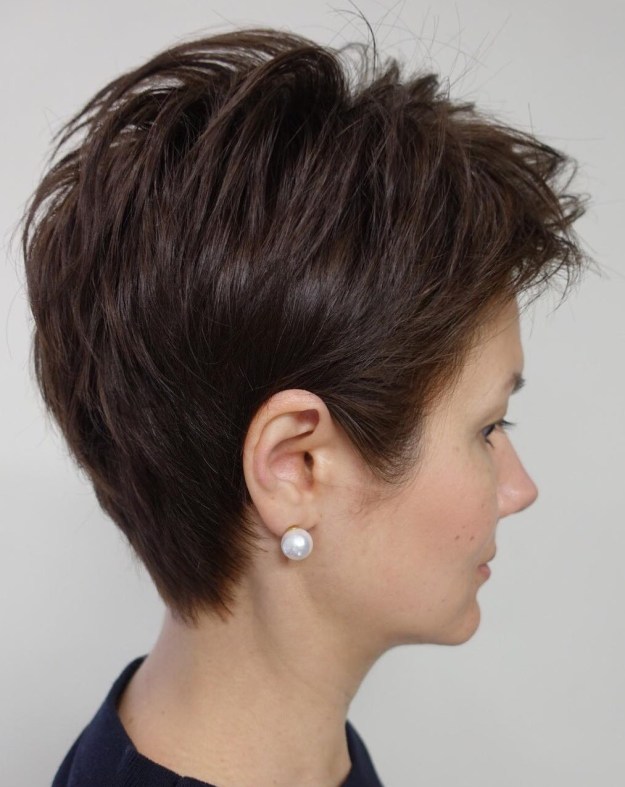 Tapered Pixie For Thick Hair And Round Faces