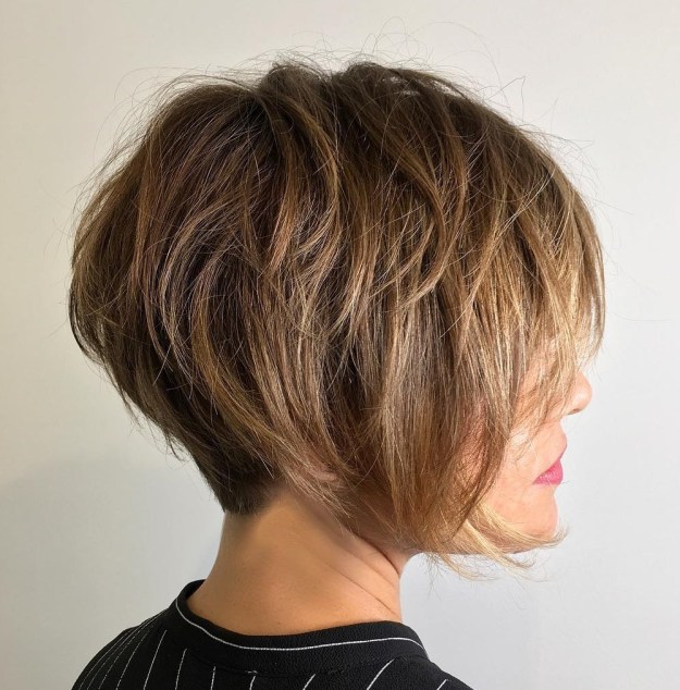 Tousled Layered Long Pixie