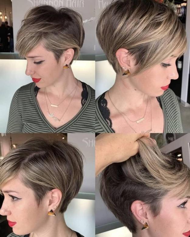 Undercut Pixie With Side-Swept Bangs