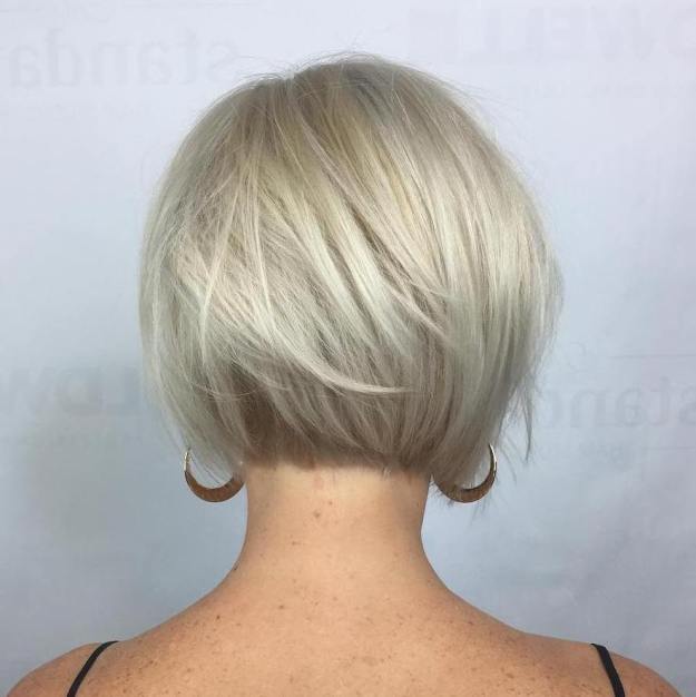 Very Short Blonde Bob For Fine Hair