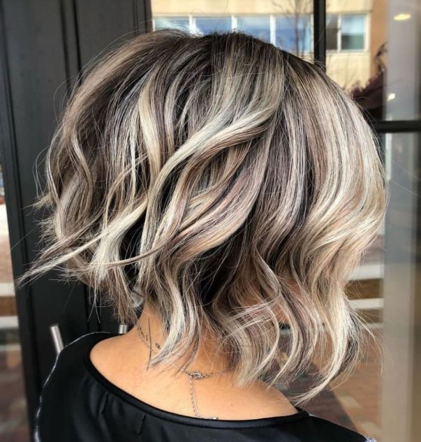 Voluminous Inverted Messy Bob