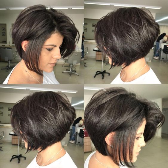 Voluminous Layered Chin-Length Bob