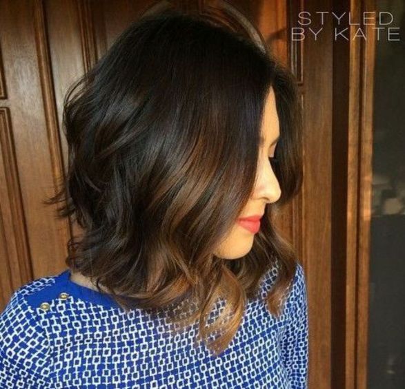 Wavy A-line Bob Hairstyle