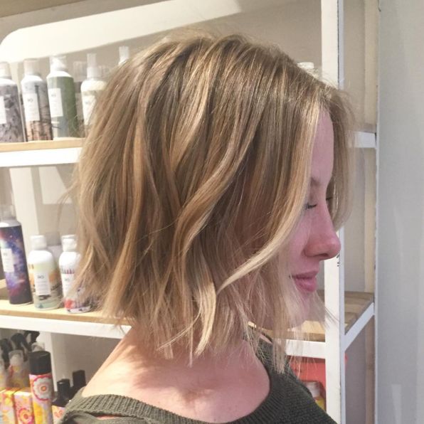 Wavy Choppy Bob For Thin Hair