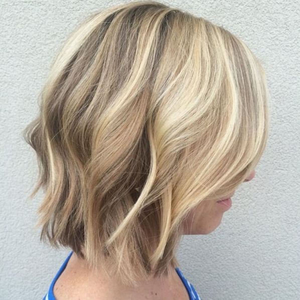 Wavy Hairstyle For Choppy Bob