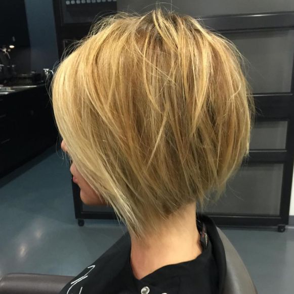 Wispy Short Inverted Bob