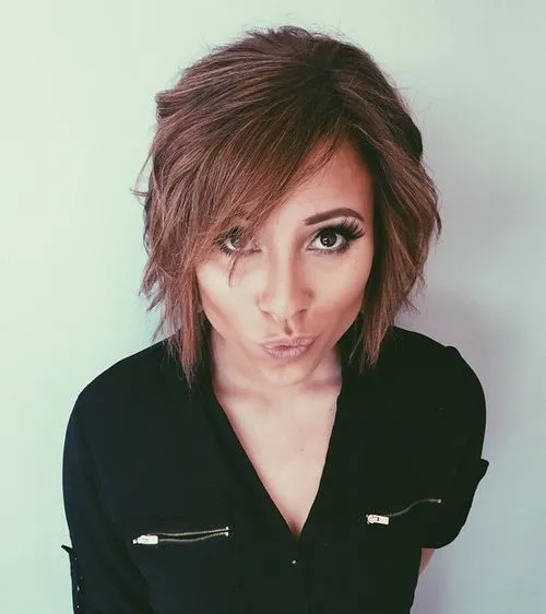 41 Elegant Short Bob Haircuts and Hairstyles with Bangs