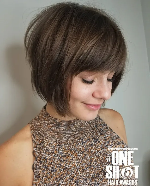 41 Elegant Short Bob Haircuts and Hairstyles with Bangs