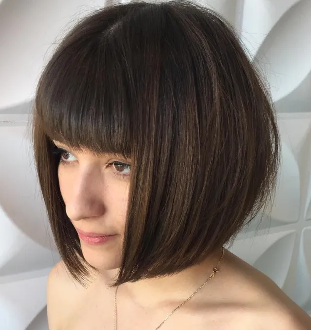 41 Elegant Short Bob Haircuts and Hairstyles with Bangs