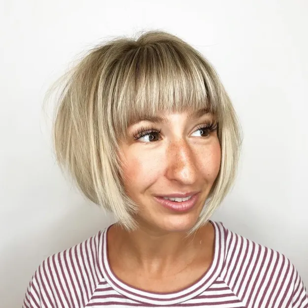 41 Elegant Short Bob Haircuts and Hairstyles with Bangs