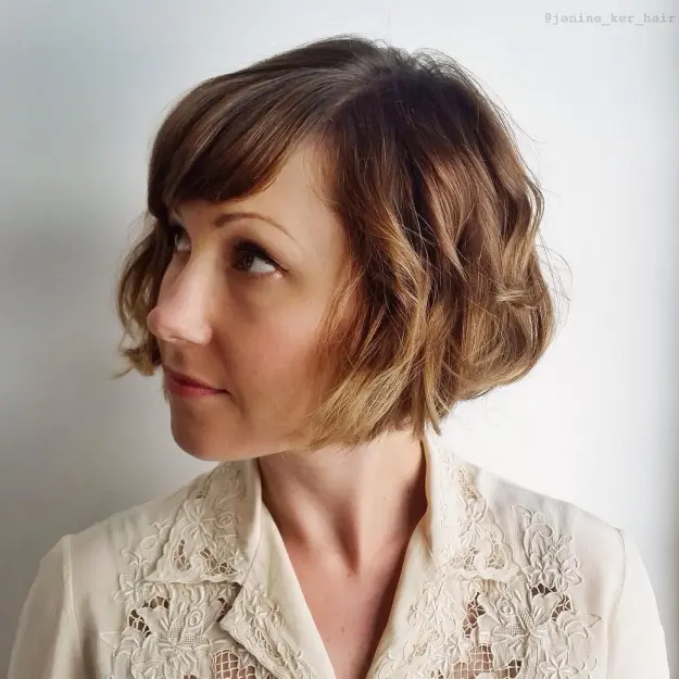 41 Elegant Short Bob Haircuts and Hairstyles with Bangs