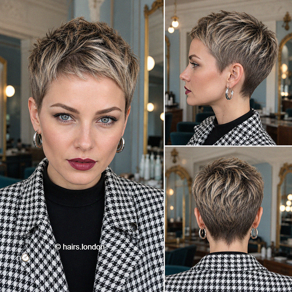 107 Super Cute Short Pixie Cuts for Your New Look Smoky Taupe Blonde Hair