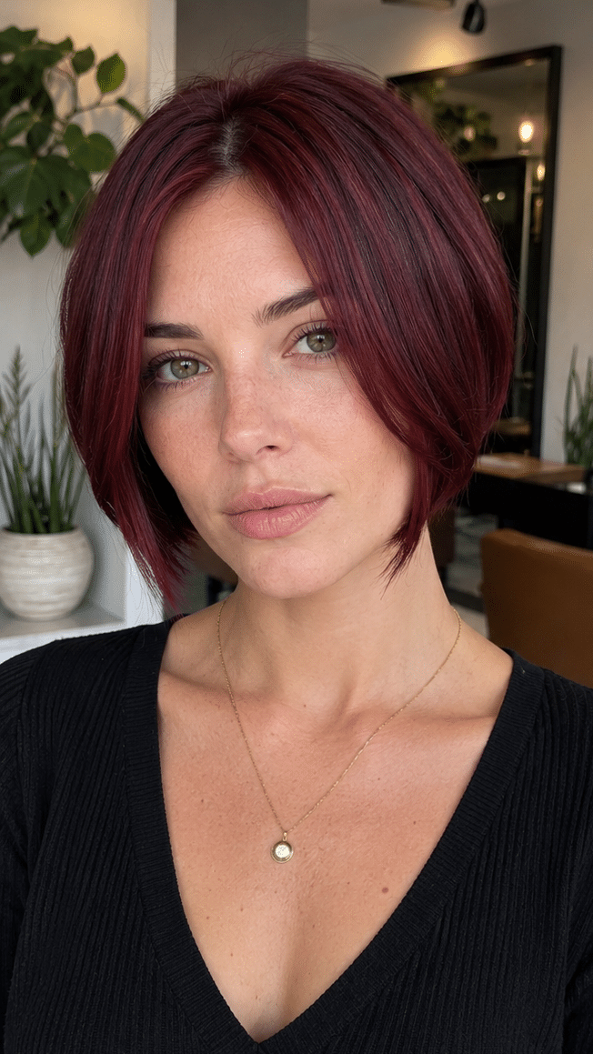 Cabernet Velvet Bob Hair