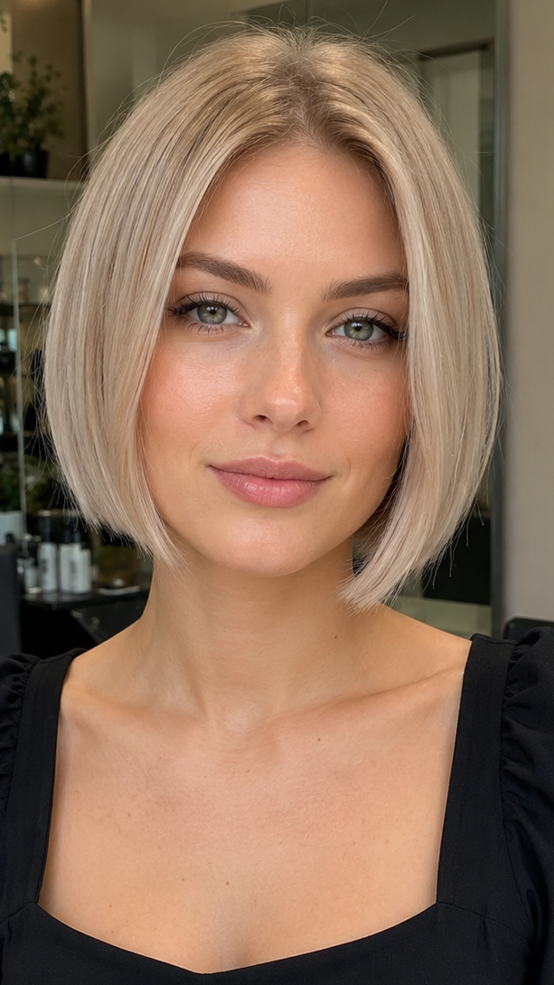 46 Best Bob Haircuts and Bob Hairstyles for 2026 Creamy Linen Blonde Hair