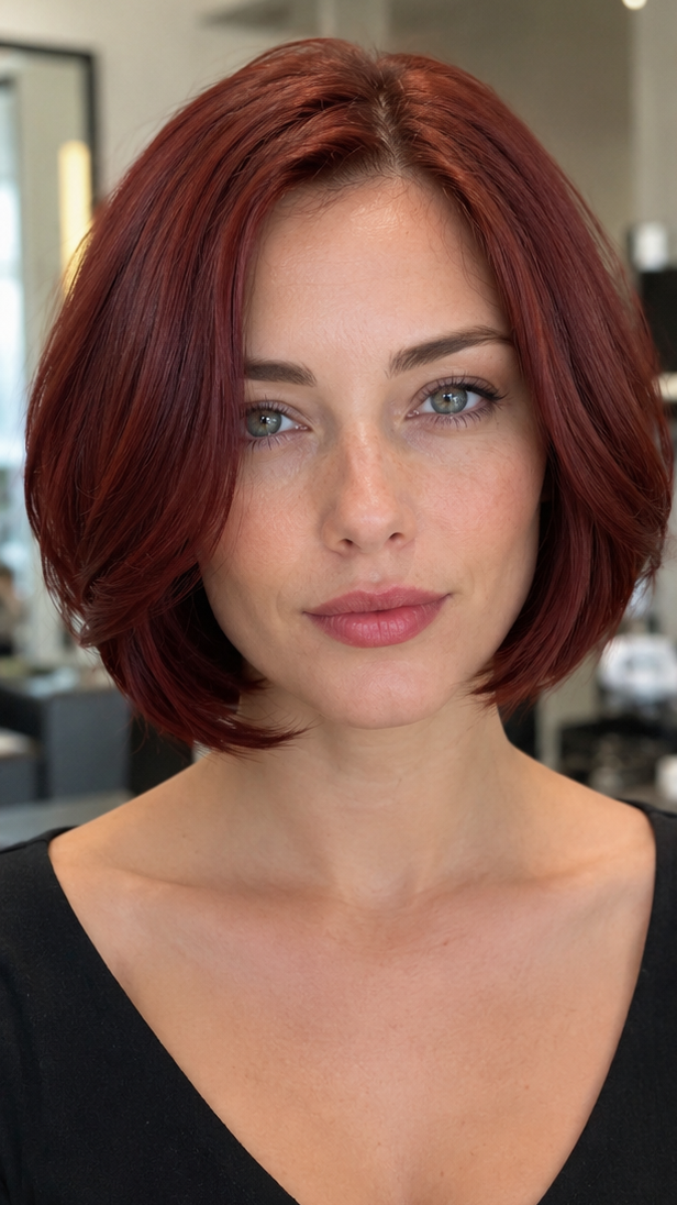Rich Mahogany Red Hair