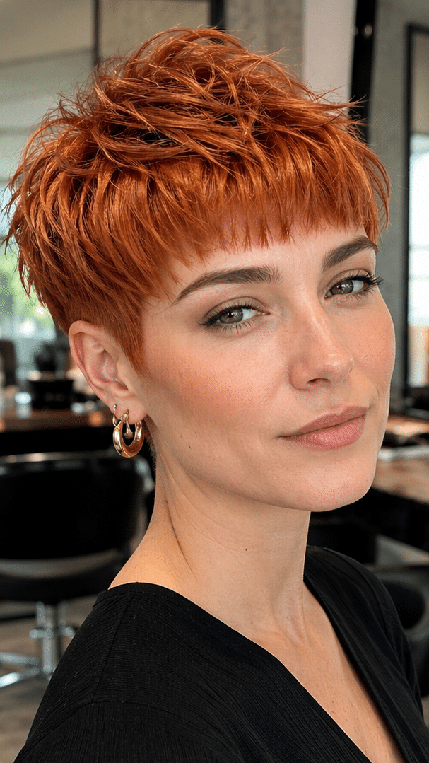 Fiery Ginger Spice Hair