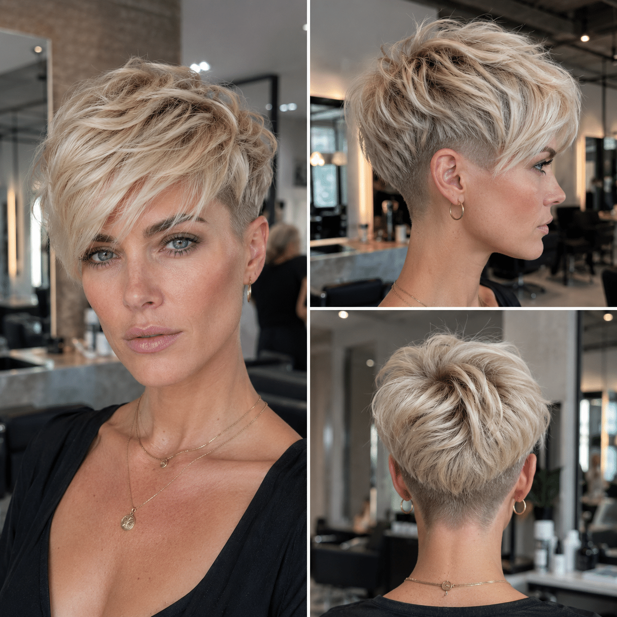 Champagne Vanilla Pixie Hair