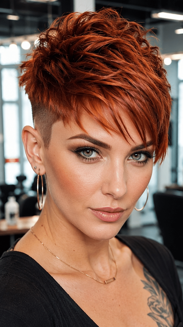 Cinnamon Copper Edge Hair