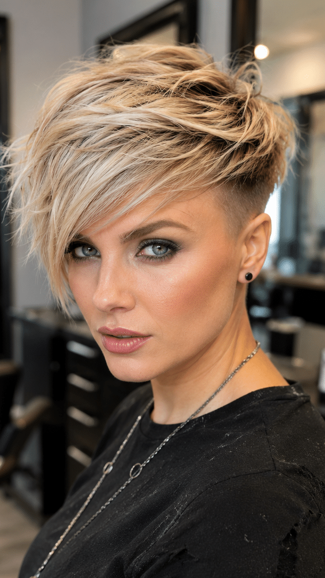 Frosted Champagne Blonde Hair