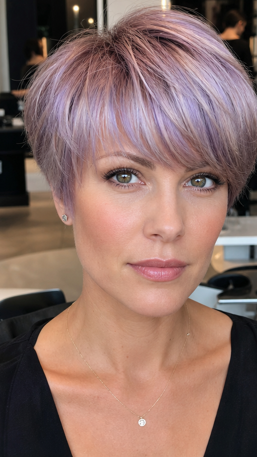Frosted Lavender Pearl Hair