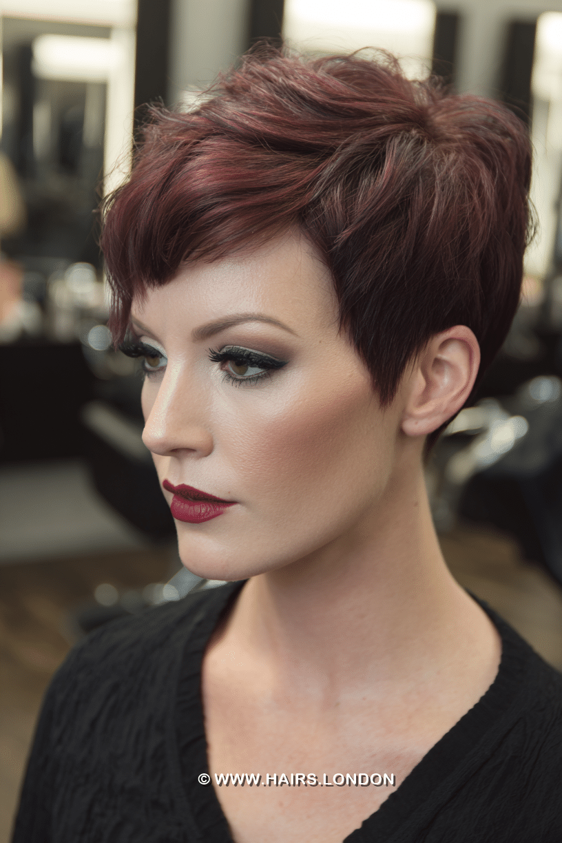 Deep Burgundy Plum Hair