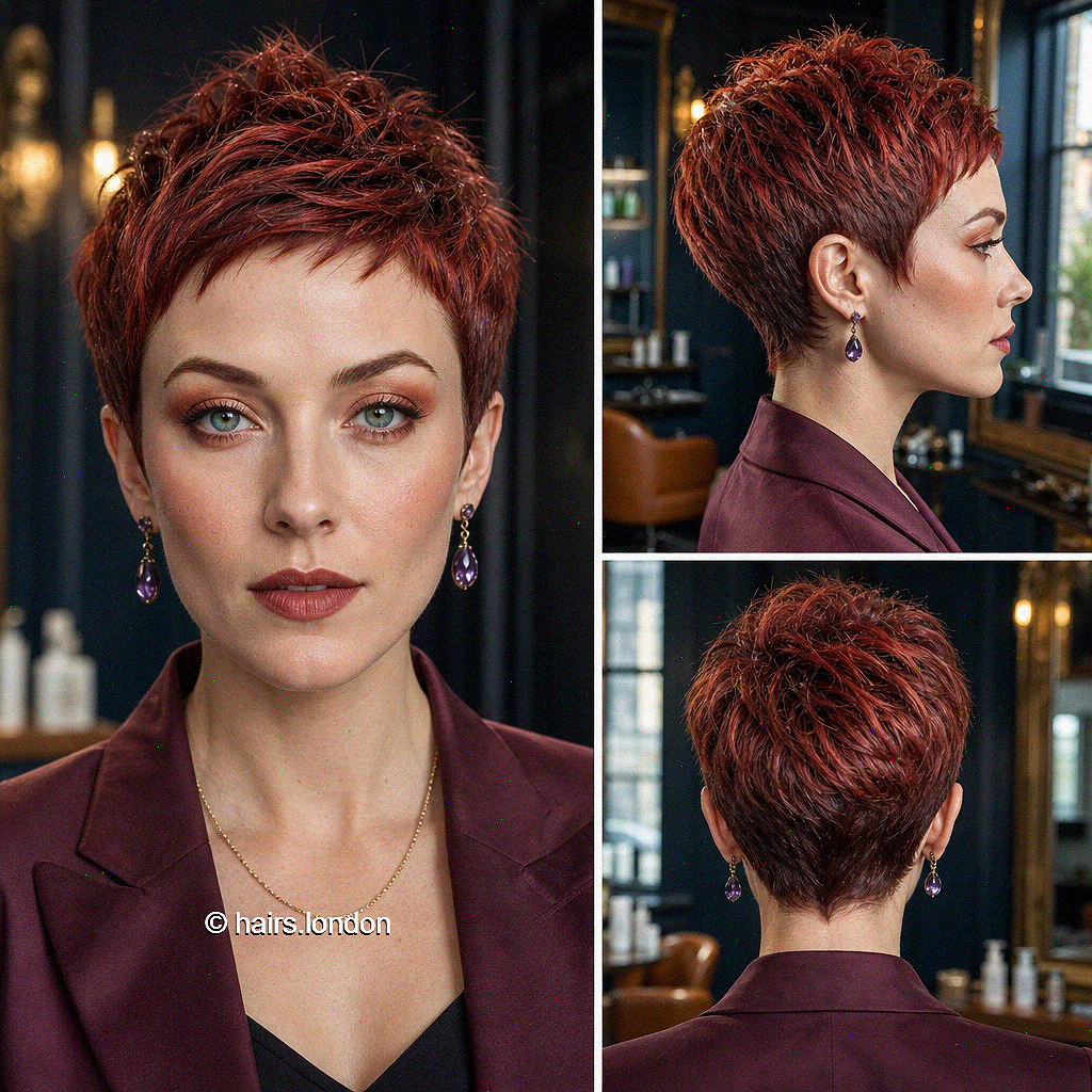 77 Best Ideas of Pixie Cuts and Hairstyles for 2026 Fiery Auburn Copper Hair