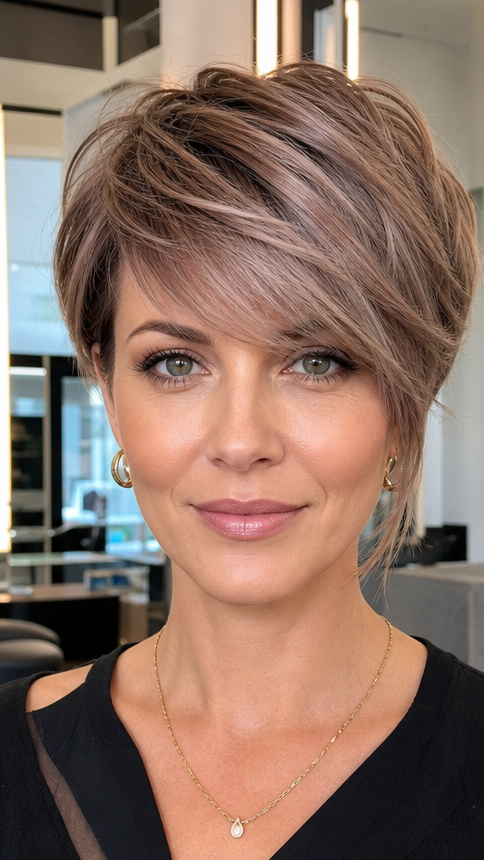 Mushroom Taupe Beige Hair
