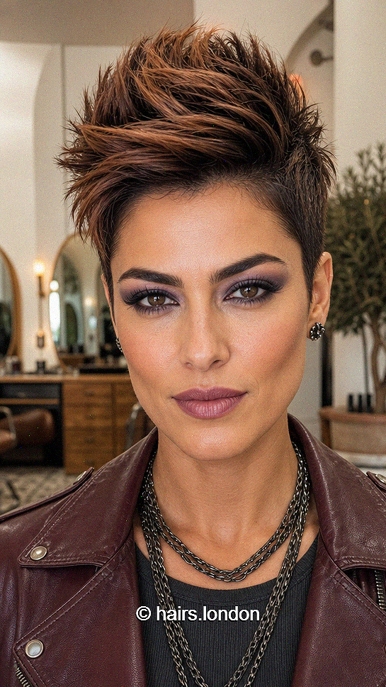 77 Best Ideas of Pixie Cuts and Hairstyles for 2026 Toasted Chestnut Brown Hair