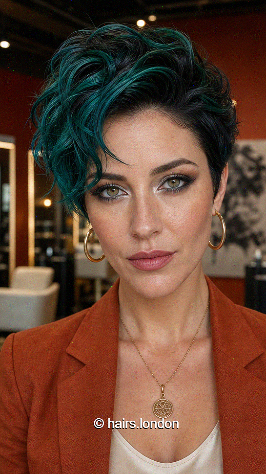 77 Best Ideas of Pixie Cuts and Hairstyles for 2026 Midnight Emerald Teal Hair