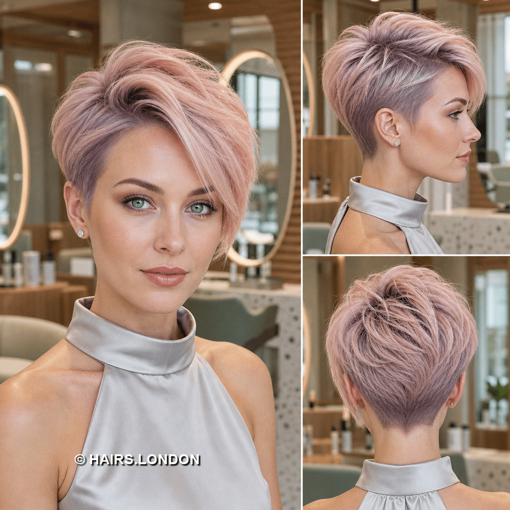 Dusty Rose Lavender Hair