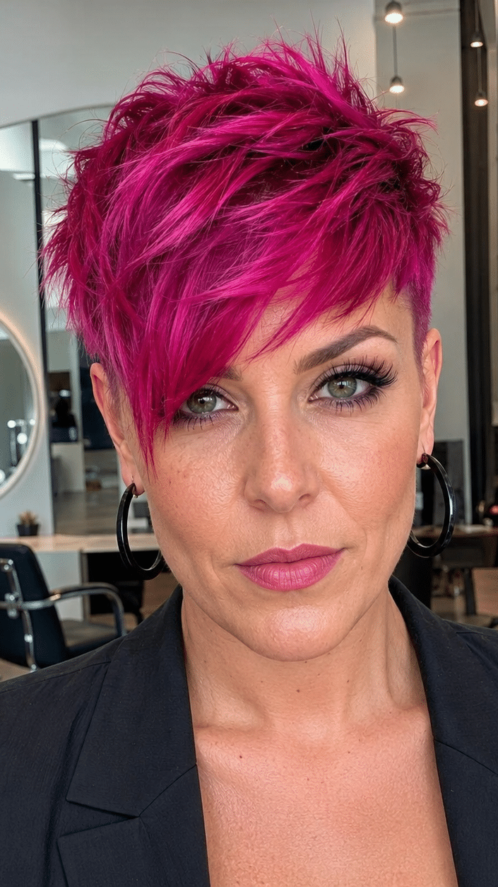 Neon Raspberry Rebel Hair