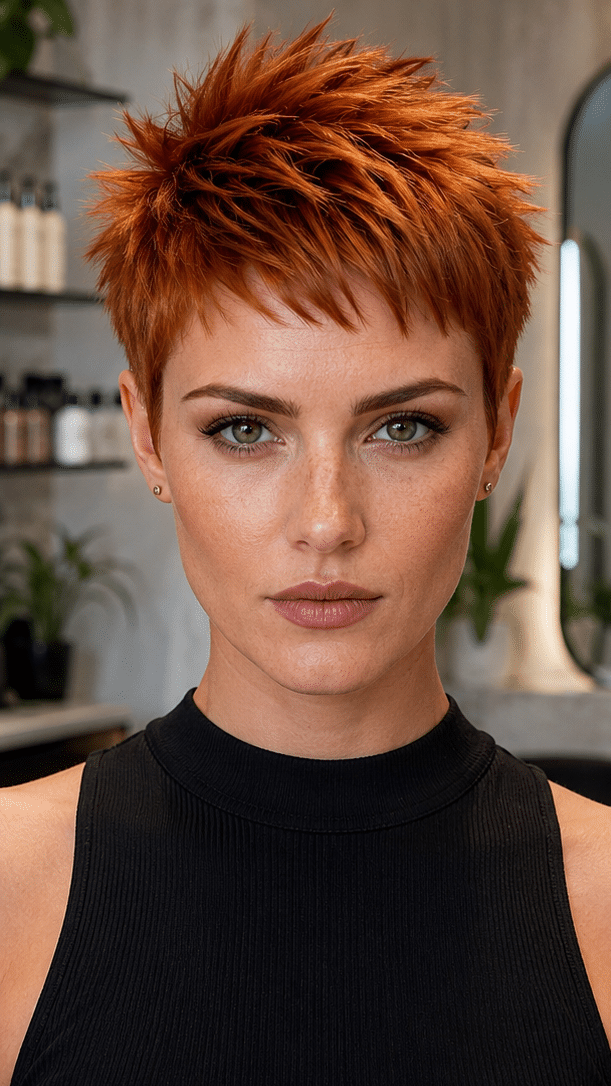 Fiery Ginger Spice Hair