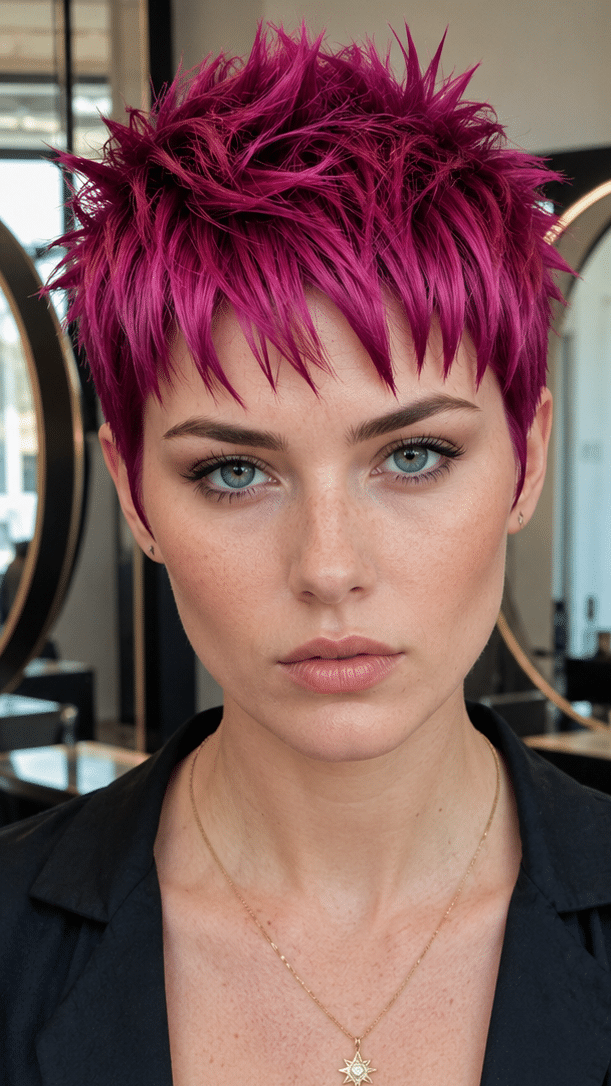 Electric Fuchsia Hair