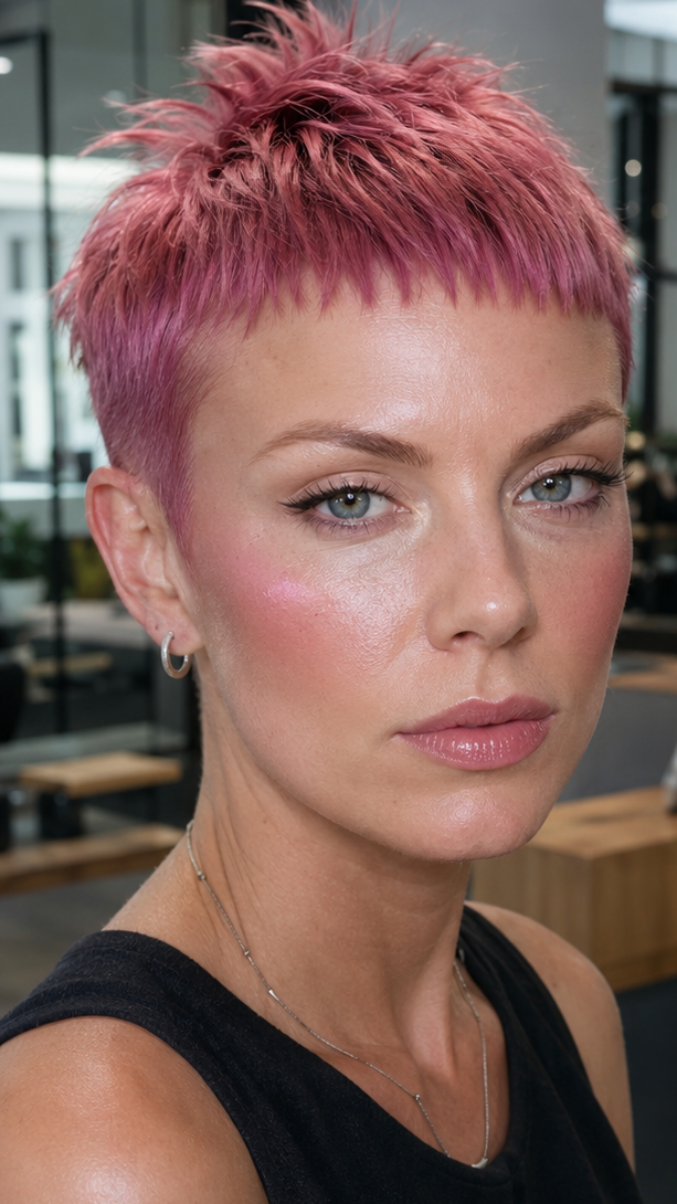 Rosé Quartz Pixie Hair