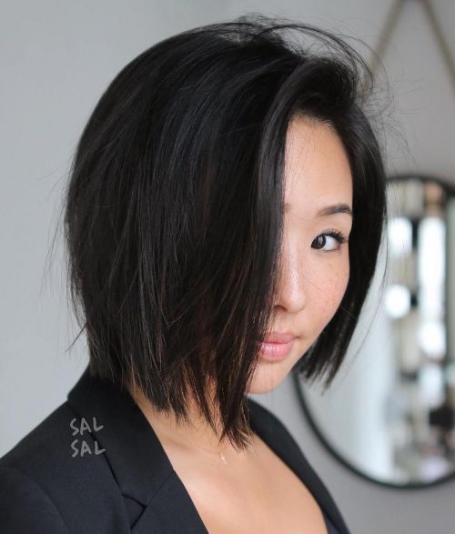 47 Current Ideas of Most Flattering Short Hairstyles for Round Faces