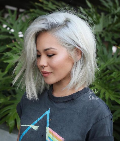 47 Current Ideas of Most Flattering Short Hairstyles for Round Faces