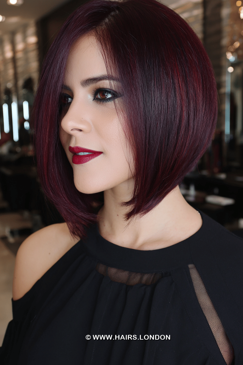 Deep Burgundy Wine Hair