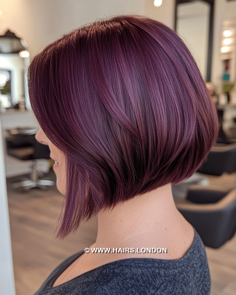 Deep Plum Violet Hair