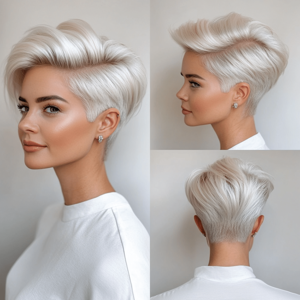 Icy Platinum Blonde Hair